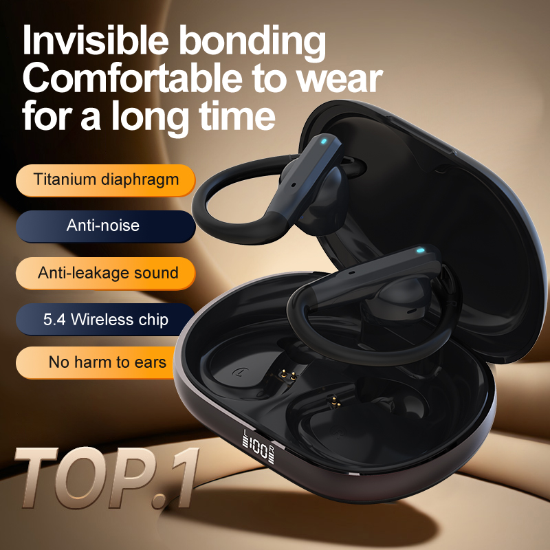 Wireless Earbuds Tws - 最新のヘッドホンTWSデュアルマイクENC OWSハンズフリーワイヤレスオープンイヤーノイズリダクションランニングスポーツイヤホンAudifonos