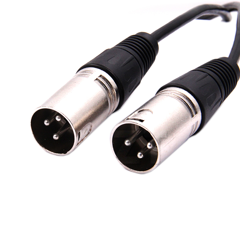 30cm 3ピンXLRメスジャックからデュアル2オスプラグY - Audio Splitter Y のレビューと価格