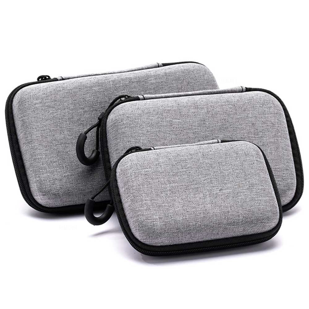 ポータブルデータケーブルオーガナイザーバッグ、EVA楕円形イ - Earbuds Charging Case のレビューと価格