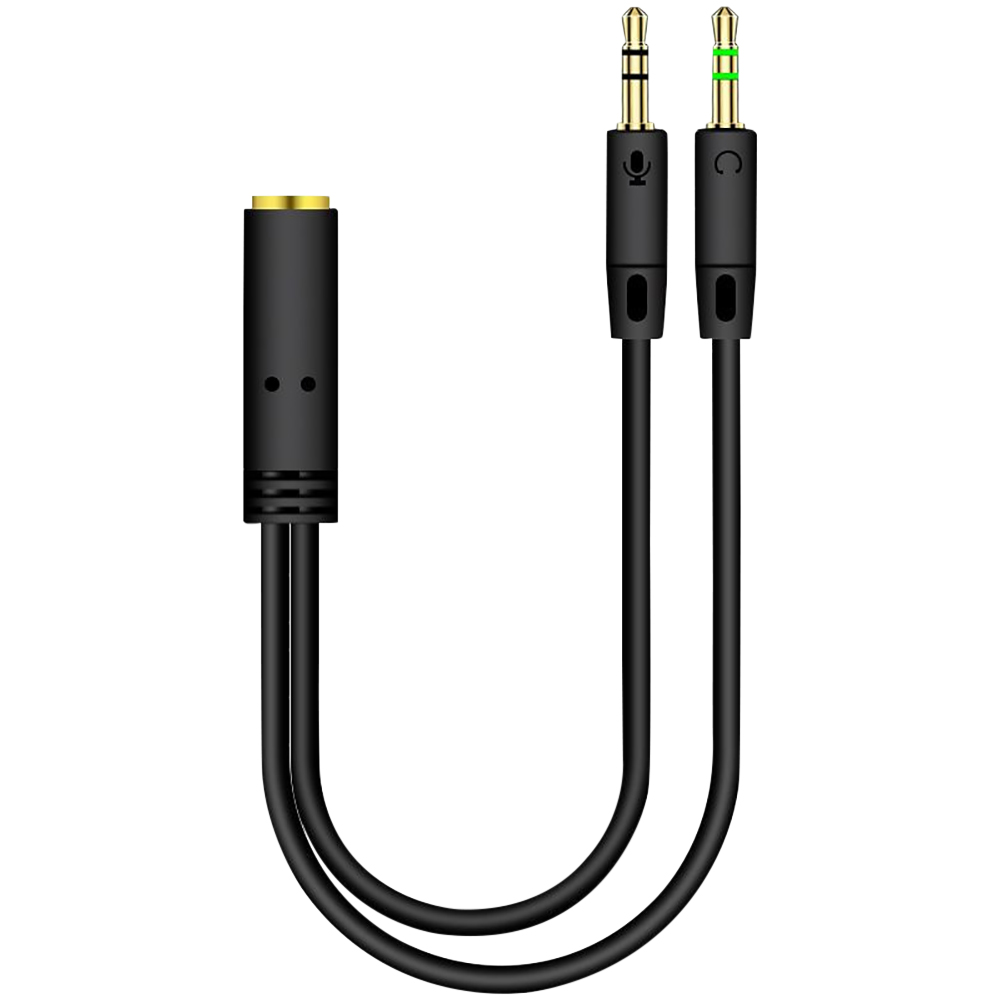 ヘッドフォンアダプター,オスからメスへのジャック2個,コンピ - Audio Splitter Y のレビューと価格