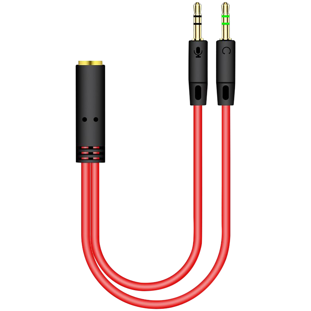 ヘッドフォンアダプター,オスからメスへのジャック2個,コンピ - Audio Splitter Y のレビューと価格