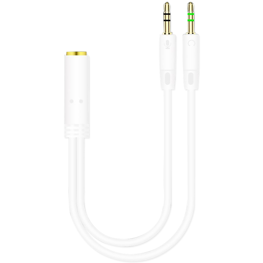 ヘッドフォンアダプター,オスからメスへのジャック2個,コンピ - Audio Splitter Y のレビューと価格