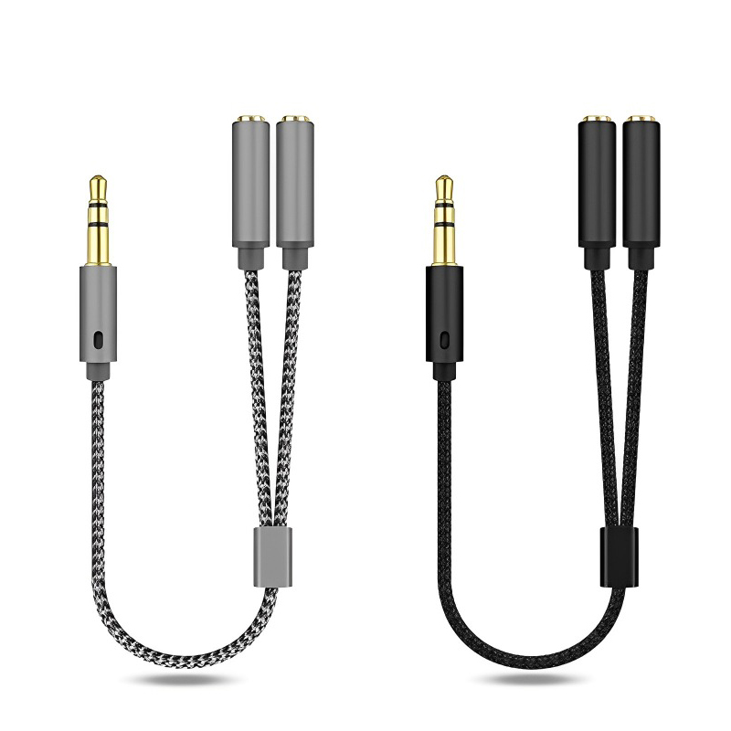 イヤホン用Yジャックオーディオスプリッター、オスからメス2個 - Audio Splitter Y のレビューと価格